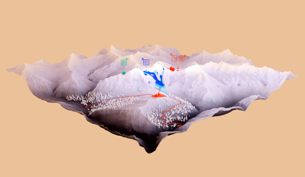 Overview of the Jungfrau-Region, early prototype, work in progress.
