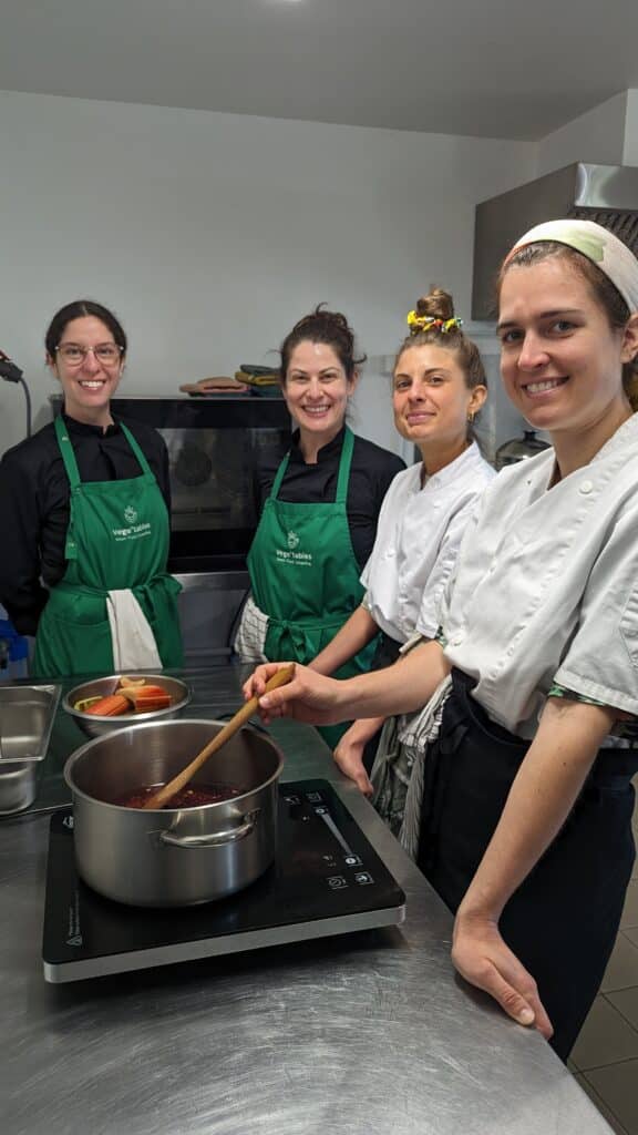 Professional plant-based cooking class